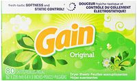 Gain Original Fabric Softener Sheets (Case of 9)