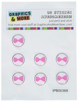 Graphics and More Pink Bow - Girly Girl Home Button Stickers Fits Apple iPhone 4/4S/5/5C/5S, iPad, iPod Touch - Non-Retail Packaging - Clear