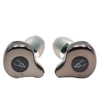 Linsoul Sabbat E12 Ultra TWS Bluetooth 5.0 True Wireless HiFi Earbuds, Sweatproof Noise Canceling Earphones with Built-in Mic for Sports Running (Dark Brown)