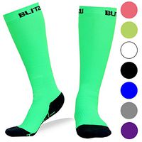 BLITZU Compression Socks 20-30mmHg for Men Women Recovery Running Travel Relief