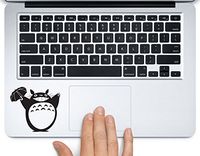 Totoro Umbrella Studio Ghibli Printed Trackpad Clear Vinyl Decal Sticker Compatible with Apple MacBook Pro Air 11" 12" 13" 15" All Years Laptop Trackpad Keyboard (New 15" Macbook Pro)