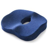 DPS&RXX Orthopedic Seat Cushion,Comfort 100% Seat Cushion,Improves Posture, to Relieve Back, Hip, Tailbone,Sciatica & Coccyx Pain - Fits Office Chair and Car,Blue