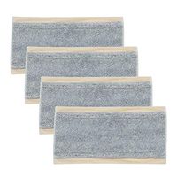 Eyliden 4 Pack Mop Cleaning Pads Washable and Reusable Microfiber Mop Replacement Heads Refills for Wet or Dry Floor Cleaning