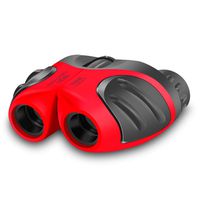 JRD&BS WINL Best Gifts for Teen Girl, Compact Shock Proof Binocular for Kids Toys for 3-12 Year Old Girls to Watching Wildlife or Hiking(Red)