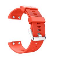 BullkerDirect Compatible with Garmin Forerunner 35 Silicon Waterproof 225mm Wristband Replacement Watch Band Strap for Women Men - Orange