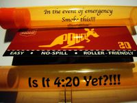 POUCH Easiest Rolling ROLLING PAPERS 1 1/4 Half Way Rolled 6 PACKS WITH DOOBTUBE