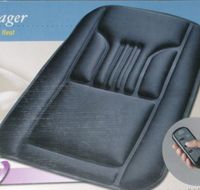 Massage Cushion With Heat Vibration Back Massager Black