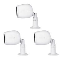 Security Metal Wall Mount and Silicone Skins Bundle Compatible with Arlo Pro and Arlo Pro 2 - Extra Flexibility and Protection for Your Arlo Cameras (3-Pack, White)