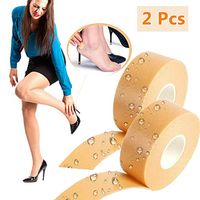Heel Tape - First Aid Waterproof Heel Grips Protector for Shoes, Foot Cushion Pads Prevention for Wear-Resistant Prevention Blister, Chafing, Friction, 5.5 Yards/1 Roll (2)