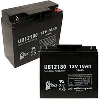 2 Pack Replacement for GS PORTALAC PE12V17 Battery - Replacement UB12180 Universal Sealed Lead Acid Battery (12V, 18Ah, 18000mAh, T4 Terminal, AGM, SLA)