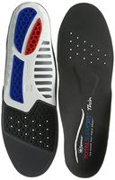 Spenco Total Support Thin Full Length Arch Support Insoles for Minimalist or Low Volume Shoes, Women's 11-12 / Men's 10-11