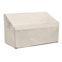 Honest Patio Loveseat Cover, 100% Waterproof Outdoor Sofa Cover,Durable Patio Bench Cover, Lawn Patio Furniture Covers with Air Vent (Large, White)