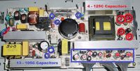 LG 26LC2D Repair Kit, LCD TV, Capacitors, Not The Entire Board