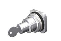 Siemens 52SC6AX Heavy Duty Key Operated Selector Switch, Water and Oil Tight, 2 Positions, Momentary Spring Return From Right Operation, Center Key Removal Position, 501CH Lock Number, A Cam Code