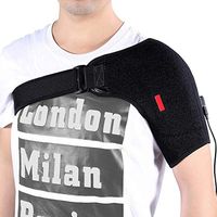 Heated Shoulder Brace - Shoulder Wrap Brace Adjustable Electric Shoulder Heating Pad with Hot and Cold Therapy for Rotator Cuff, Dislocated AC Joint, Frozen Shoulder Pain Relief