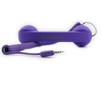 SANOXY Mini Compact Size Phone Retro Handset (3.5mm) Mic Retro POP Cell Phone Handset for Mac iPhone Ipad,Nokia Gift Item (Purple)