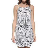 Maxi Dress for Women Long Sleeve, Summer Dresses for Girls 7-8,Women Sleeveless Halter Neck Floral Print Casual Mini Dress White