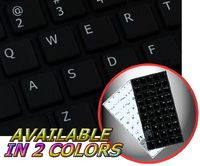 4Keyboard English US Sticker for Keyboard Black Background (14x14) for Desktop, Laptop and Notebook