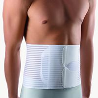 Bort Incisional Abdominal Hernia Scar Rupture Protection Belt with Silicone Compression Comfort Hernia Pad Medical Grade Made in Germany- 8.2" Wide (37.4" – 49.2" x 8.2")