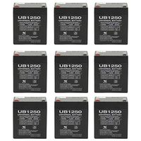 Universal Power Group 12V 5AH Sealed Lead Acid (SLA) Battery - T1 Terminals - for ZB-12-5 - 9 Pack