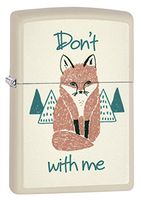 Zippo Fox with Me Cream Matte Lighter