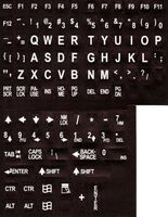 VIZIFLEX Large Print Keyboard Stickers (KTSB)