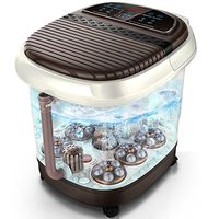 DAFREW Foot tub - Automatic bathtub - Foot massager - Water temperature adjustable, herb box, timing, remote control