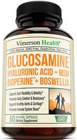 Glucosamine Sulfate with Hyaluronic Acid. Bioperine, MSM, Boswellia. Occasional Joint Pain Relief Supplement. Aids Healthy Inflammatory Response, Anti-Oxidant Properties Pills for Back, Knees, Hands