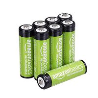 AmazonBasics AA Rechargeable Batteries (2000 mAh), Pre-charged - Pack of 8