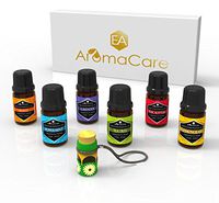 Essential Oils Gift Set,100% Pure (Lavender, Peppermint, Lemongrass, Tea Tree, Eucalyptus, Orange) Free Essential Oil Pendant