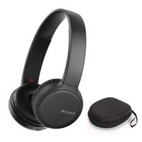 Sony WH-CH510 Wireless On-Ear Headphones, Black (WHCH510/B) with Hardshell Headphone Case Bundle (2 Items)