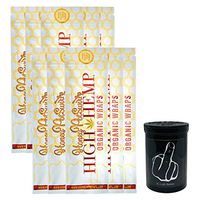 Herb Airtight Container Fresh Kettle with Organic Honey Pot Swirl Hemp Wraps Vegan Non-GMO 10 Count DC Crafts Nation - Middle Finger