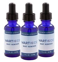 Warticide Fast-Acting Wart Remover, FDA Approved, Clinically Proven, Plantar and Genital Warts Treatment (3 Bottles)