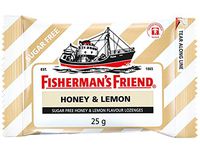 Fisherman's Friend Sugar Free Refreshing Honey & Lemon Flavor Cough Lozenges, 25g pack, (Pack of 24)