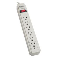 Tripp Lite 6 Outlet Surge Protector Power Strip, 4ft Cord, & $20,000 INSURANCE (TLP604)