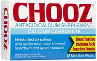 Chooz Antacid/Calcium Mint Gum 12 ea (Pack of 2)