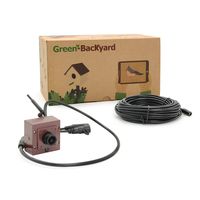 GOLBONG Green-Backyard WiFi Bird Box Camera Free App for Mobile Phone Tablet 2.8mm Adjustable Lens Night Vision