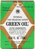Green Oil Topical Analgesic - External Relieving Lotion - 10 ml Bottle