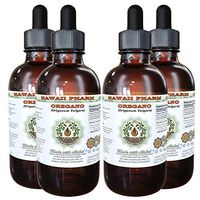 Oregano Alcohol-Free Liquid Extract, Organic Oregano (Origanum vulgare) Dried Leaf Glycerite Natural Herbal Supplement, Hawaii Pharm, USA 4x4 fl.oz
