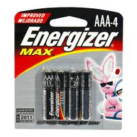 Energizer MAX AAA Batteries, Designed to Prevent Damaging Leaks (4 Pack)