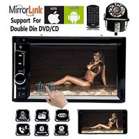 6.2 inch Car Stereo CD DVD USB Connect Mirro Link from Phone Bluetooth HD Touch Screen FM/AM Radio & Rear Camera for Toyota Corolla Camry Sienna Pickup 1986-2006