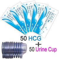 LOVEXOK Pregnancy (HCG) Test Strip 50 Pack+Urine Cup 50 Pack (LOVEXOK-HCGSUC50-1)