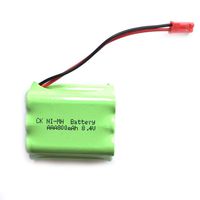 FidgetFidget Rechargeable Battery Double-Deck 8.4V 800mAh 7X AAA Ni-MH RC Pack w/JST Plug