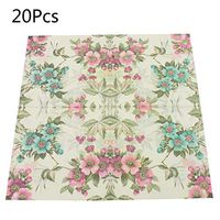 lipiny 20 Sheets/Bag Disposable Plant Flowers Leaf Paper Napkins Guest Birthday Party Tableware Decoration Supply