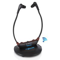 Pyle Wireless Digital TV Audio Assisted Listening Device, Hearing Amplifier Headset, Noice Reducing, Voice Clarifying, 2.4GHz, Works with All TV's, Universal Size, Rechargeable Battery (PHPHA76)