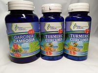 Garcinia Cambogia 95HCA + Turmeric Curcumin 1500mg* Fat Burning Appetite Suppressant* Weight Management Combo Kit *380 Capsules