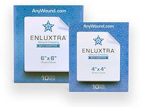 006 "Any Wound" Dressing - Box of 10 Enluxtra 6"x6" Self-Adaptive Super Absorbent Dressings for Wounds with Any Exudate Level
