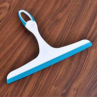 Detectorcatty Glass Window Wiper Soap Cleaner Soft Silicone Blade Home Shower Bathroom Mirror Scraper Car Windshield Wiper Blue