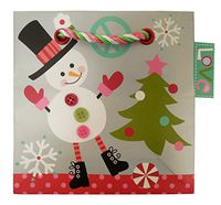 The Gift Wrap Company 6 Count Square Gift Bags, Petite, Christmas Jamboree