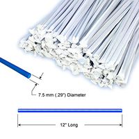 12 inch Blue Plastic Straws Paper Wrapped - Direct to You from Our USA Warehouse - Mymicco 18171